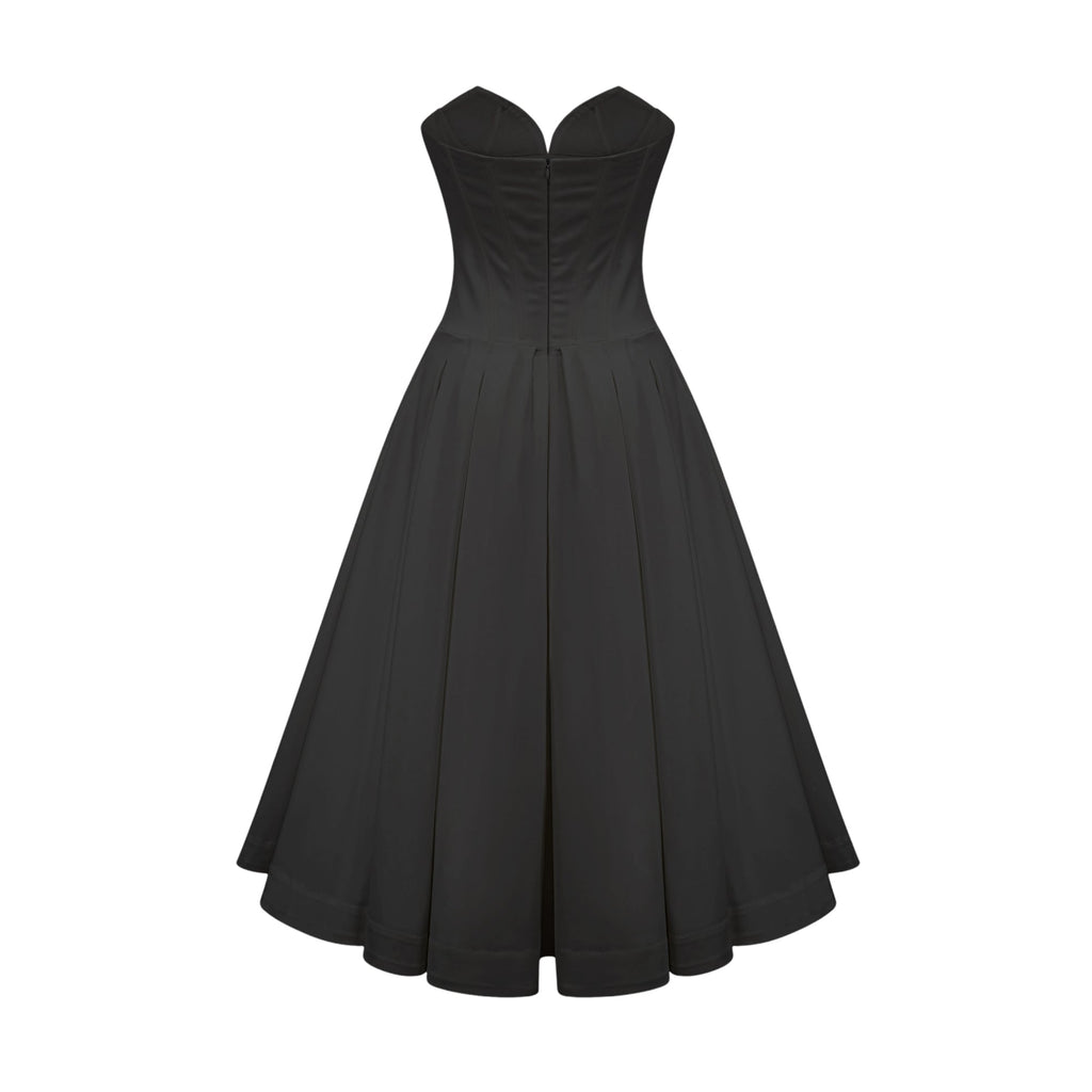 Katherine straplez korse midi elbise ®