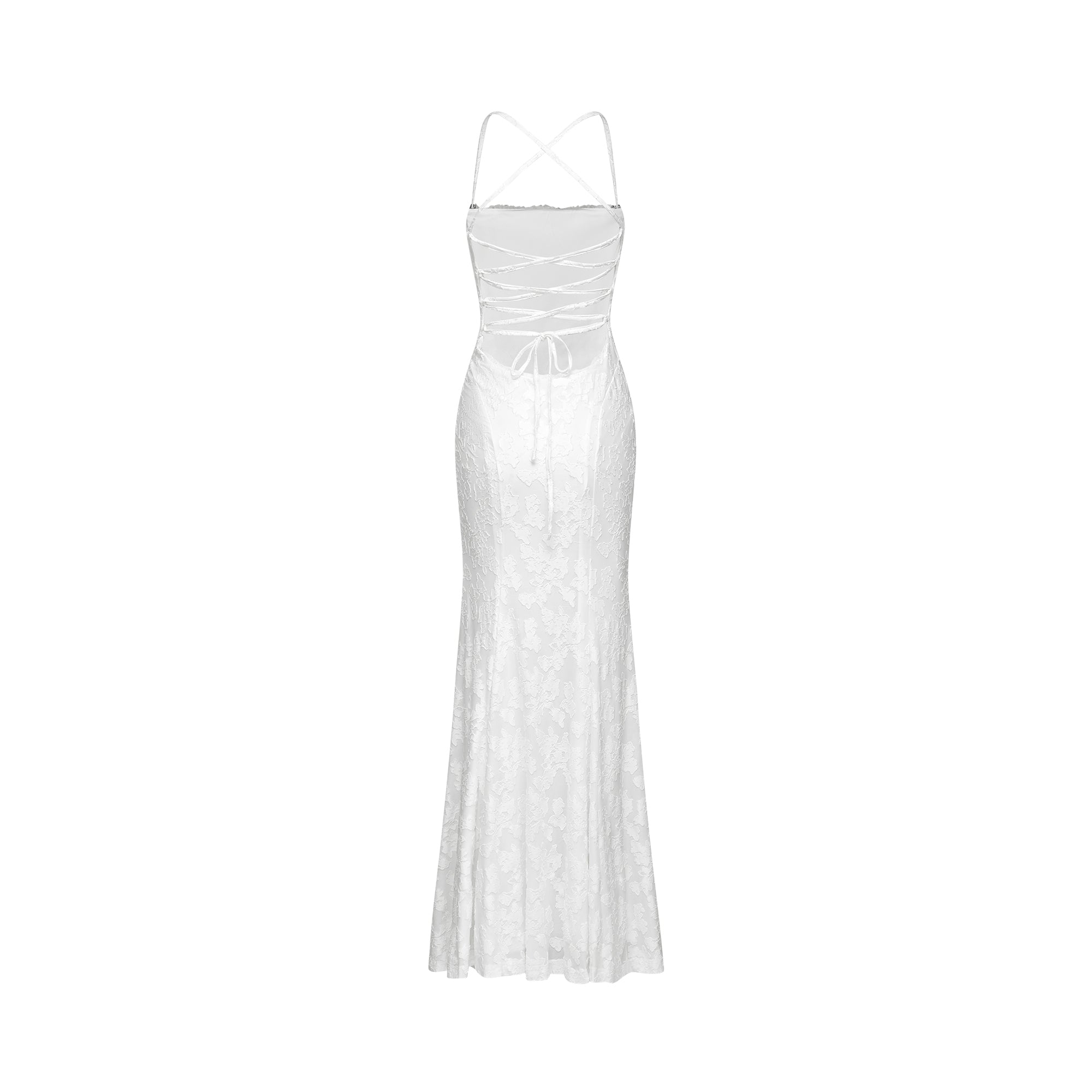 Rosalie Bağcıklı Kloş Maxi Elbise