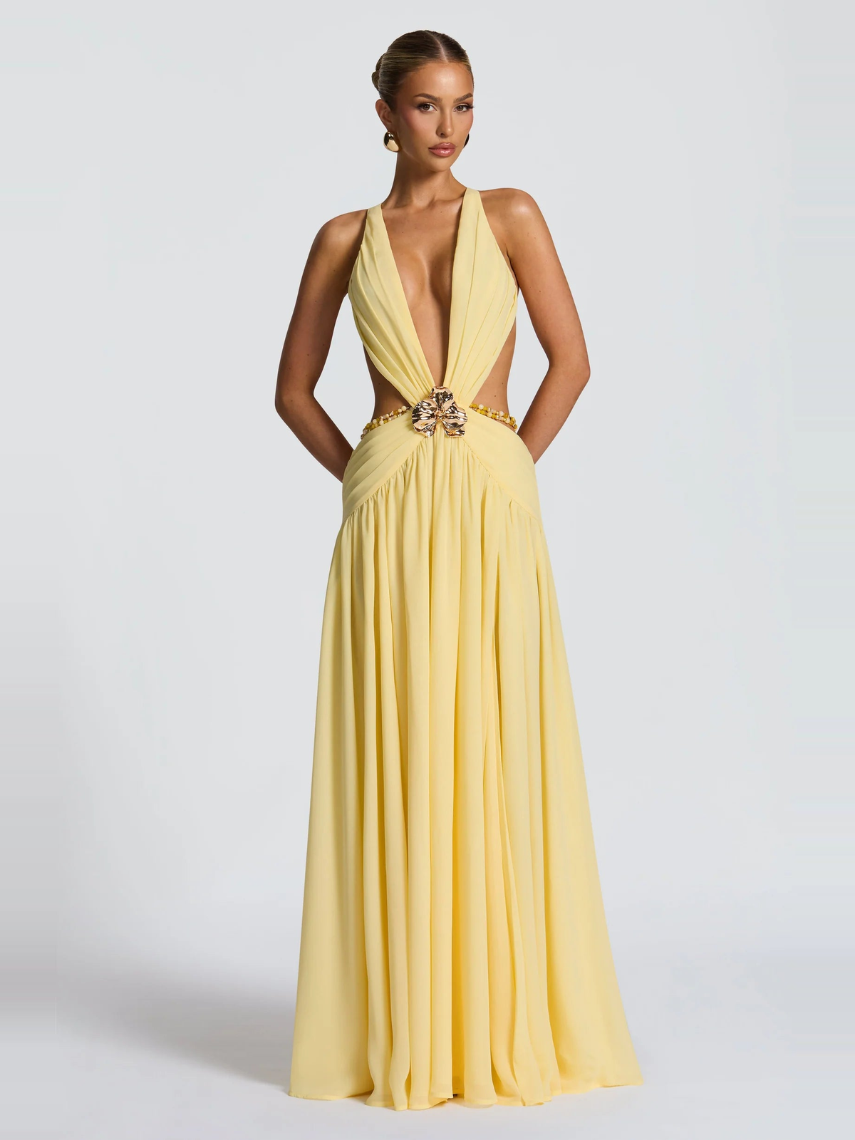 Zolana Yellow Elbise