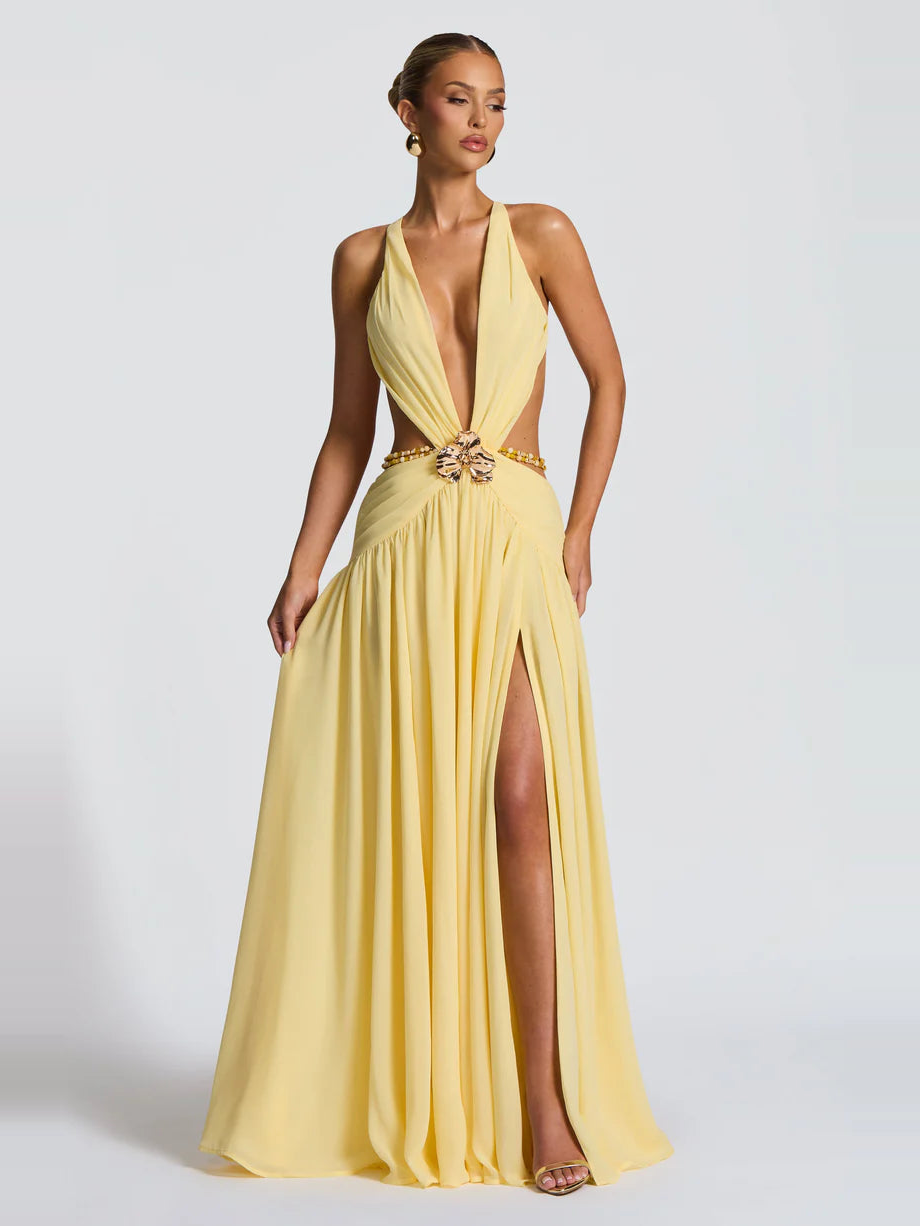 Zolana Yellow Elbise