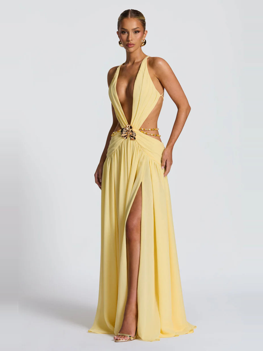 Zolana Yellow Elbise