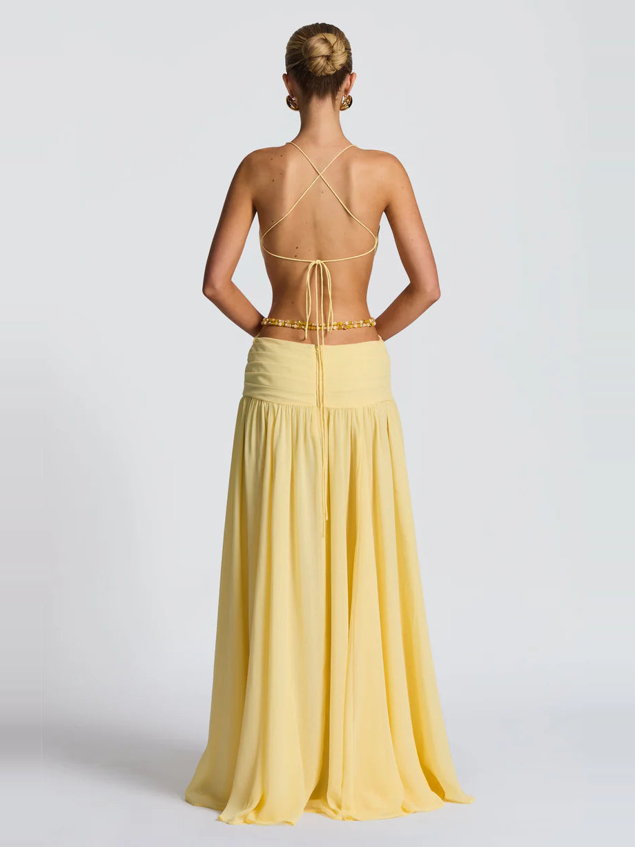 Zolana Yellow Elbise