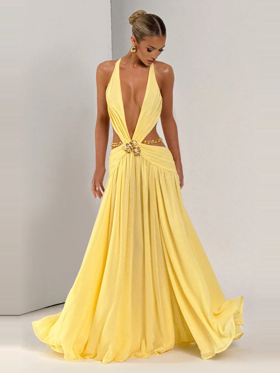 Zolana Yellow Elbise