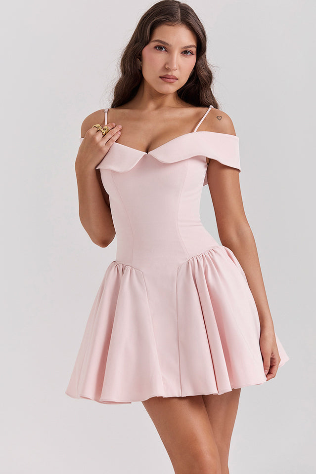 Elida Floral Mini Elbise
