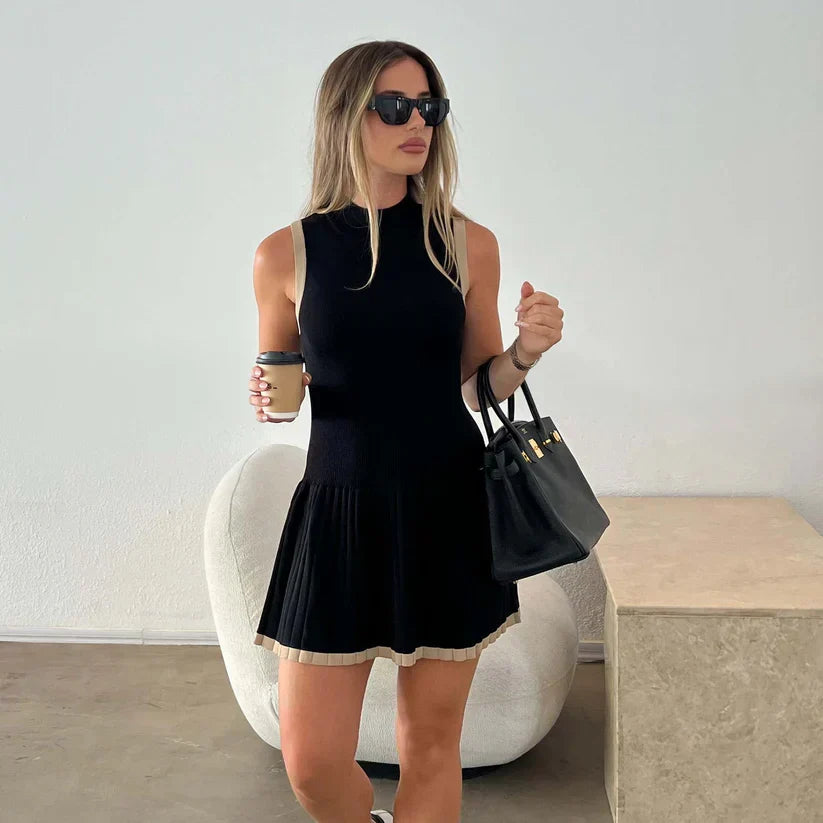 Nina Fitillilı Mini Elbise