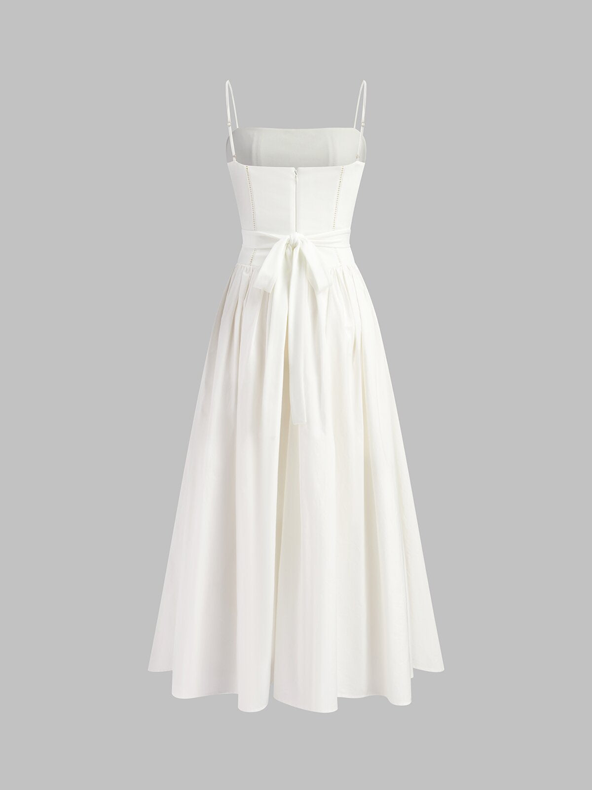 Dökümlü Fransız Midi Elbise