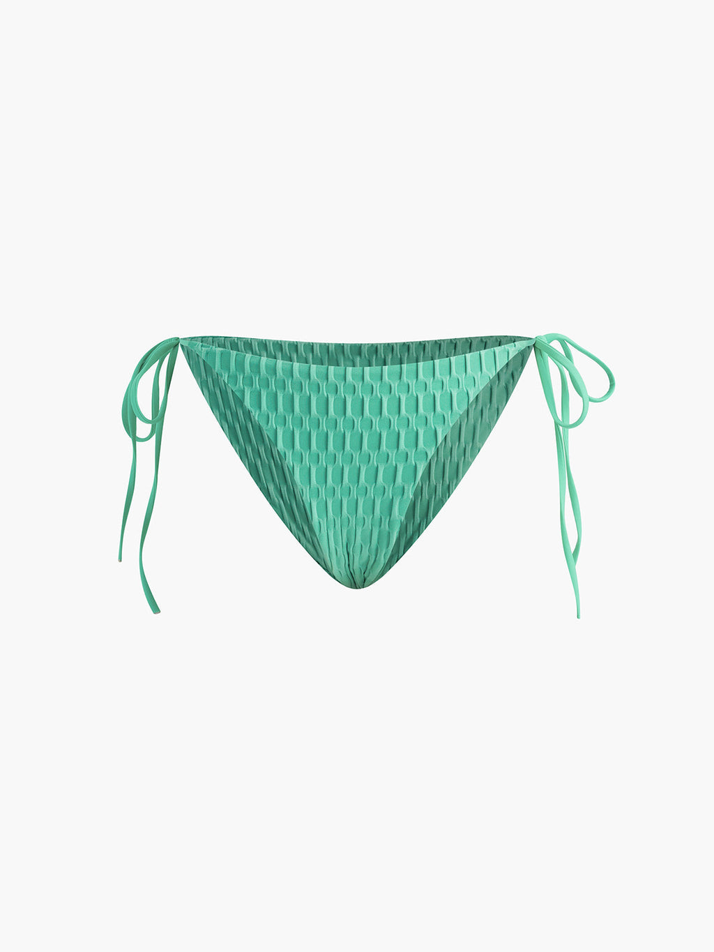 Düz Renk Halter Yaka Düğümlü Bikini Seti