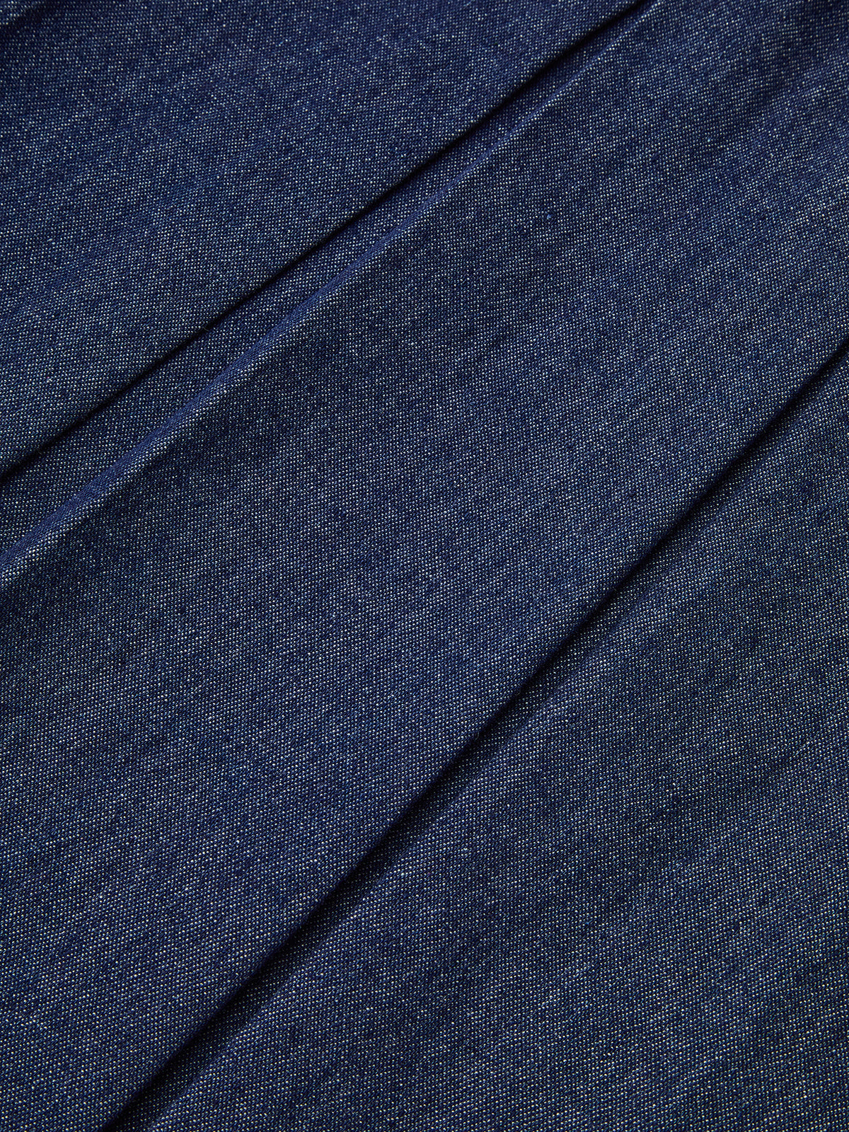 Denim Kolsuz Pileli Gömlek Elbise
