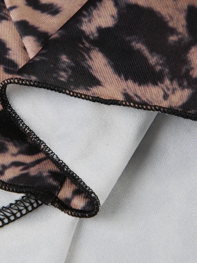 Baddie Leopard Mini Elbise