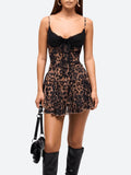 Baddie Leopard Mini Elbise