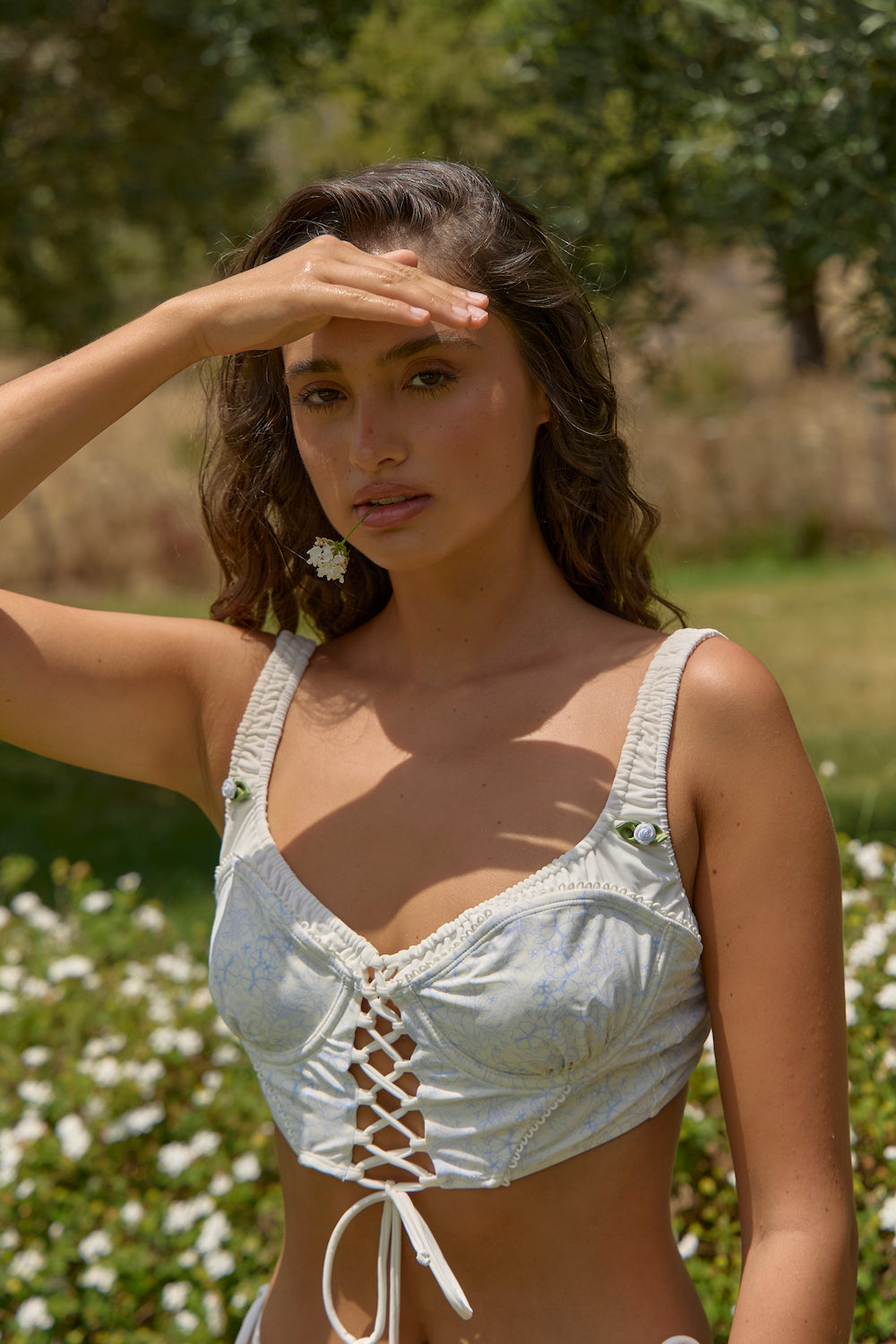 Mavi Tomurcuk Bikini Üstü II