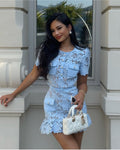 Mireya Dantel Mini Elbise
