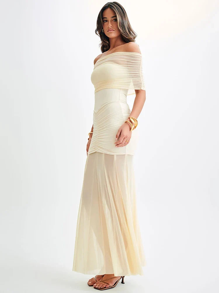 Straplez Maxi Elbise