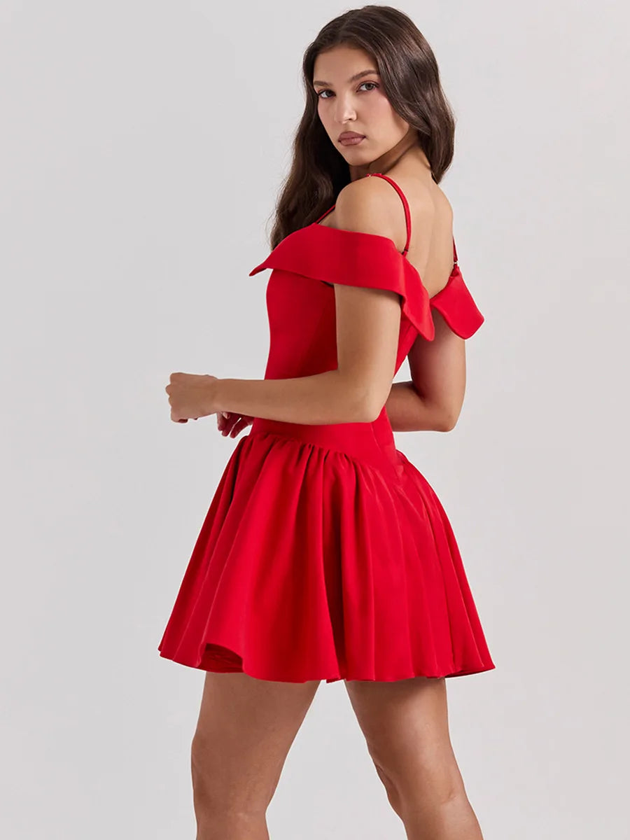 Elida Floral Mini Elbise