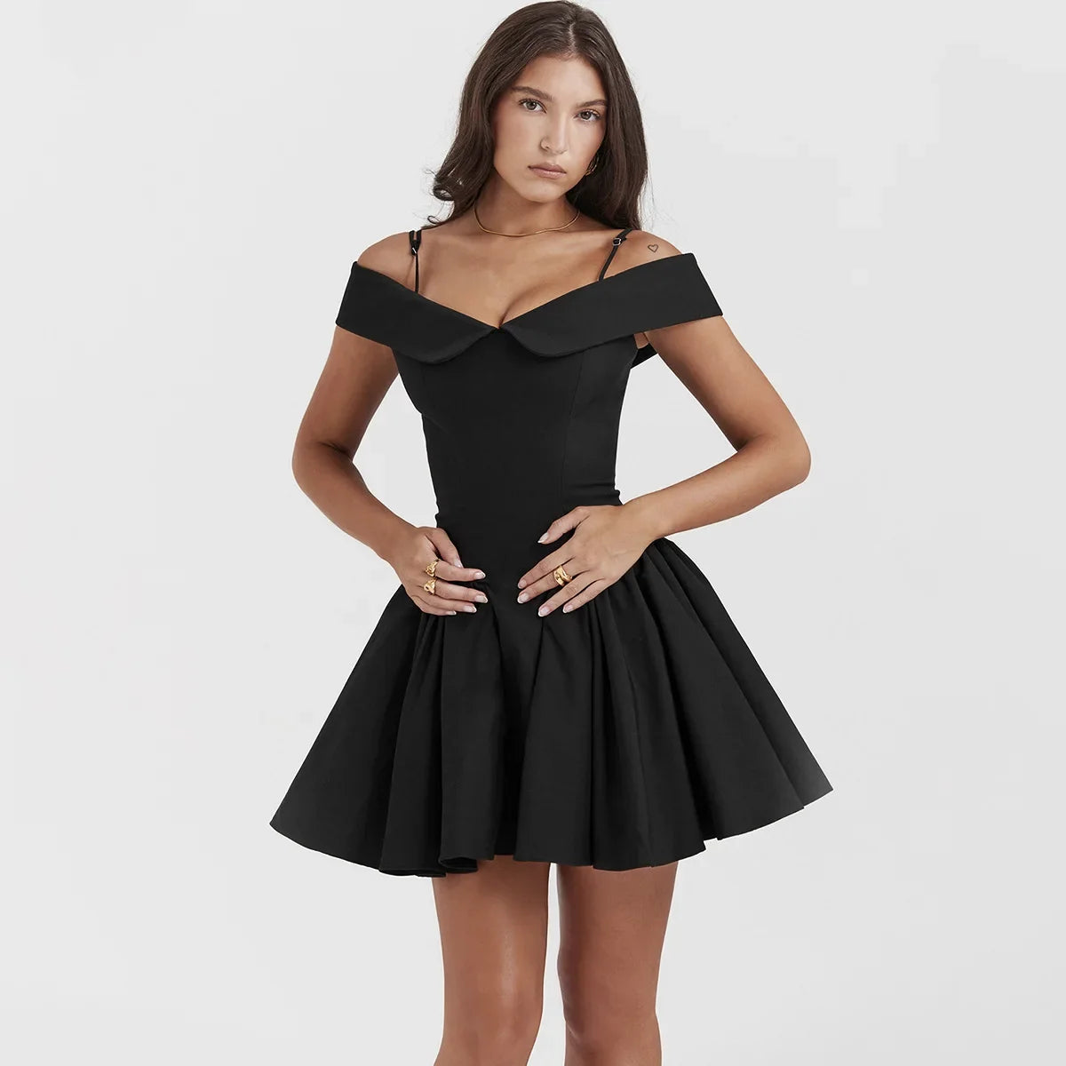 Elida Çiçek Desenli Mini Elbise