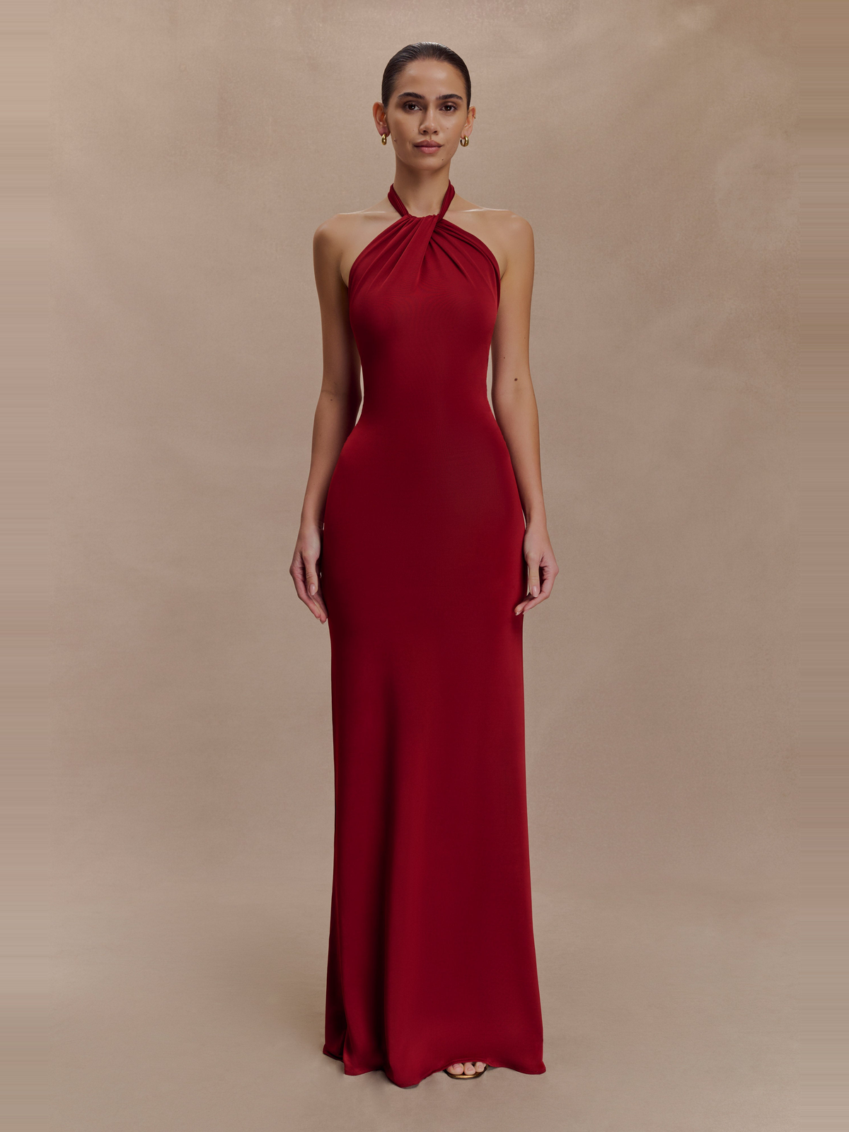 Elyna Halter Yaka Maxi Elbise