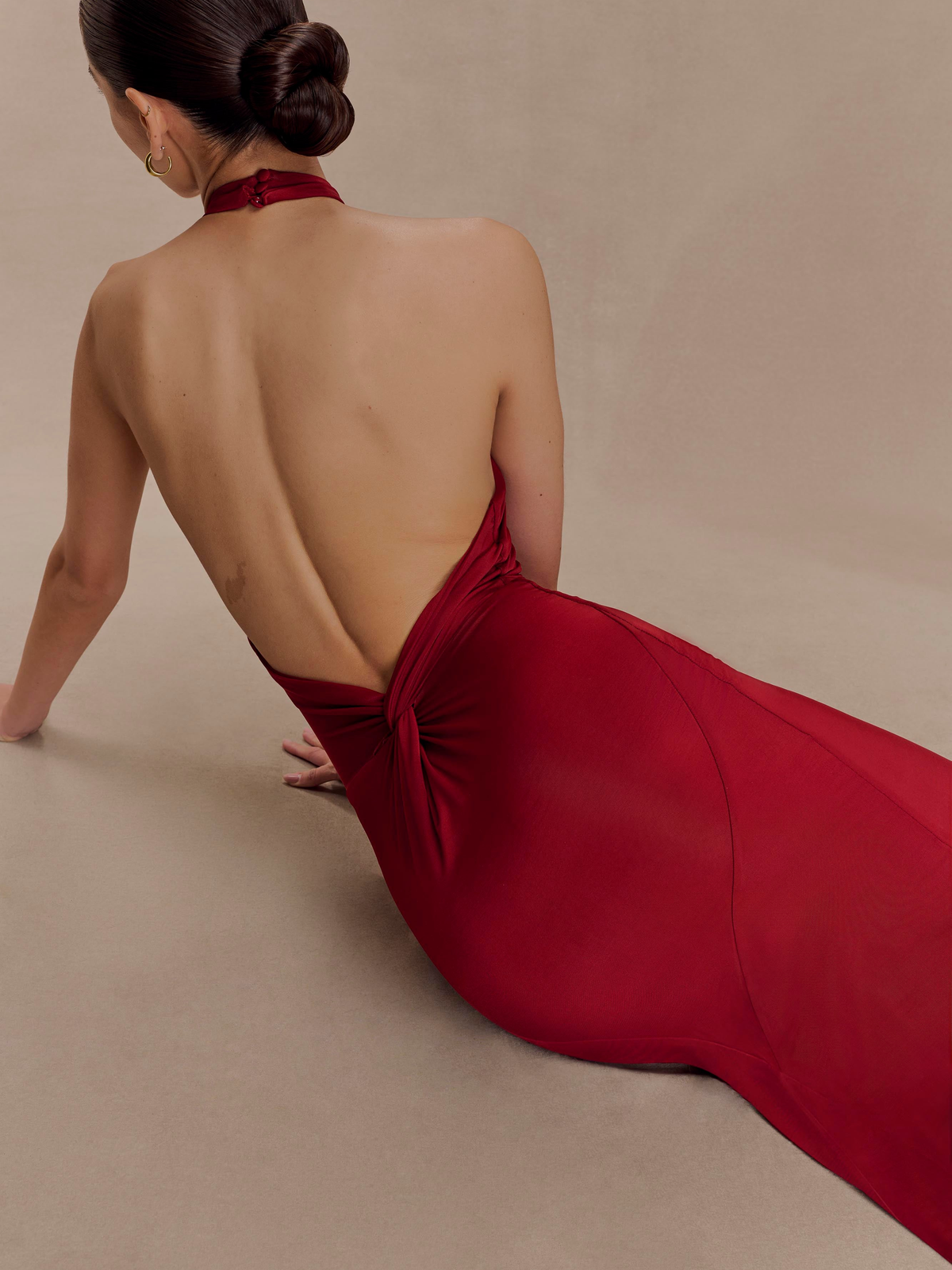 Elyna Halter Yaka Maxi Elbise