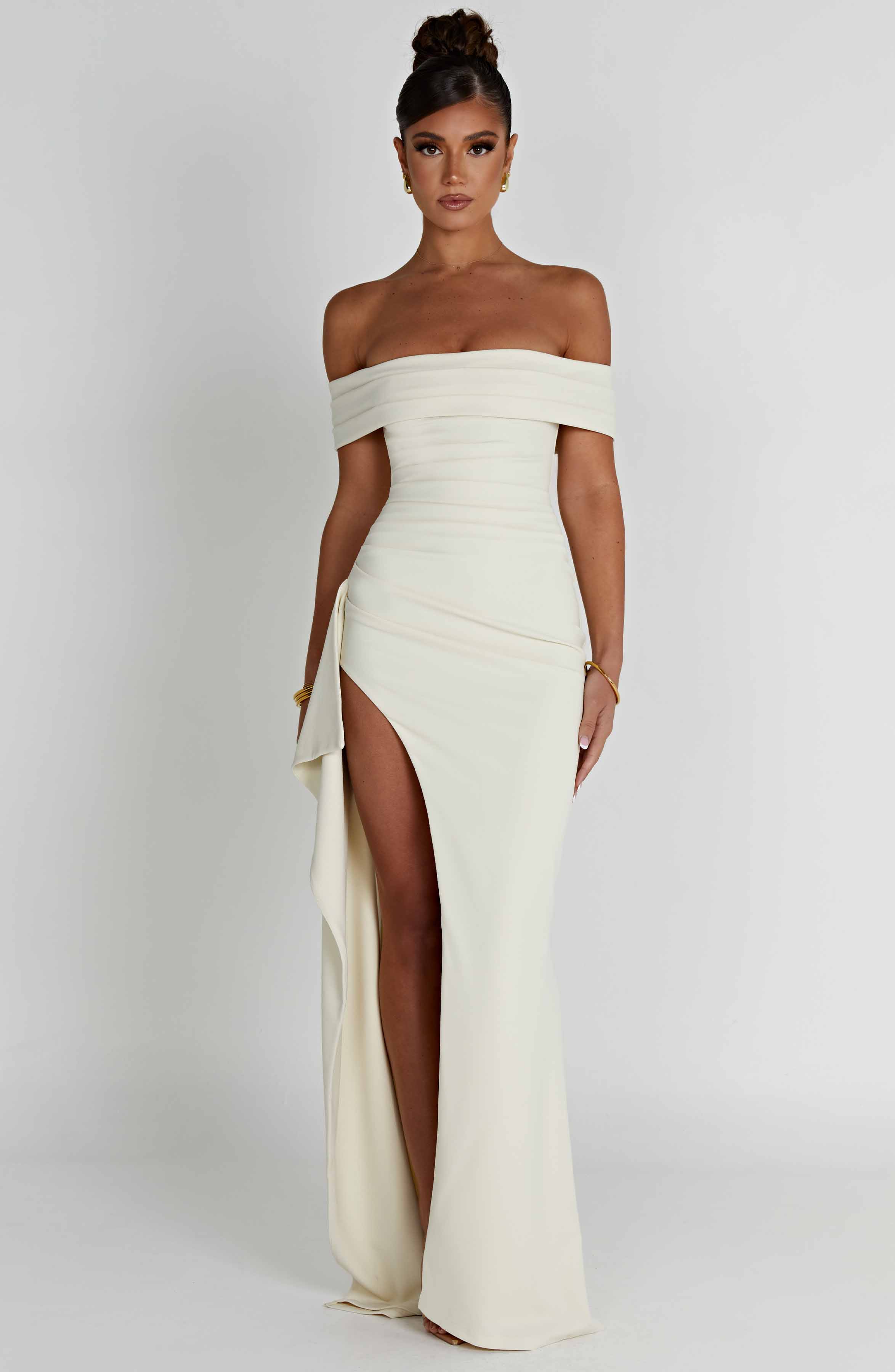 Joyce Maxi Elbise - Fildişi