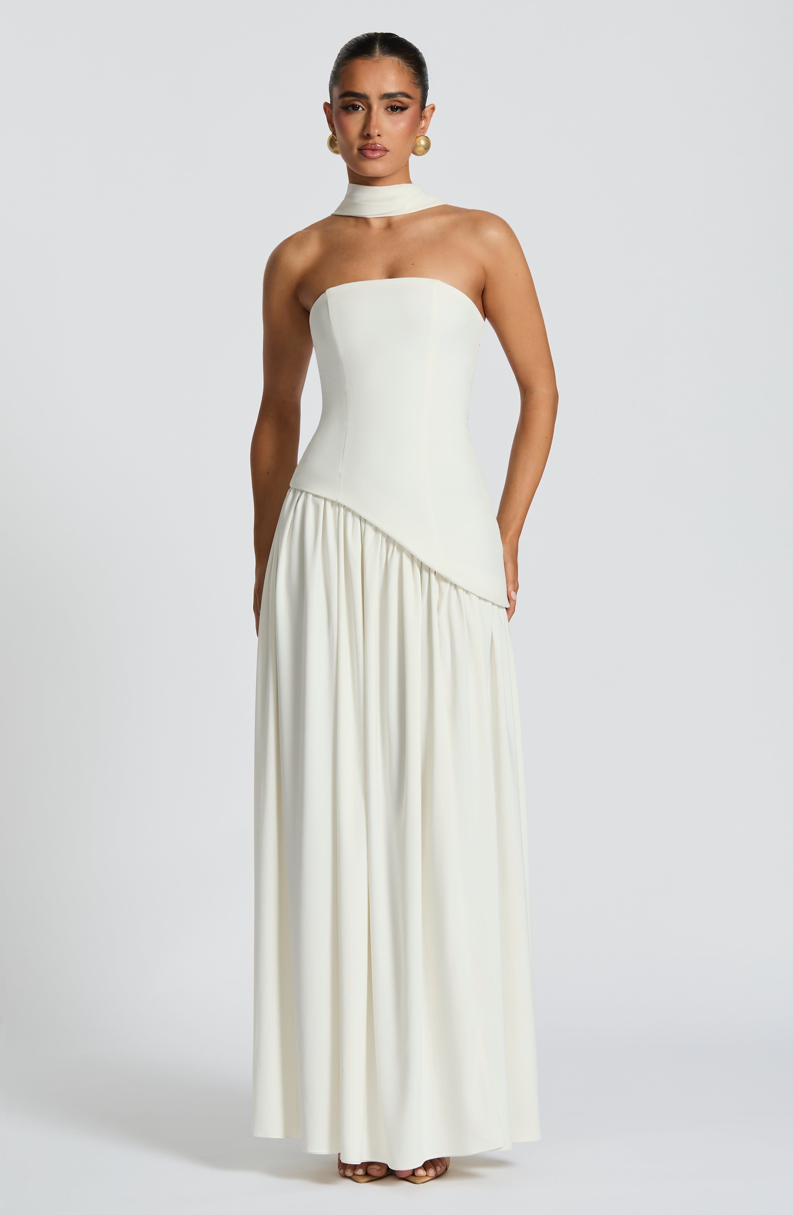 Maliyah Maxi Elbise - Fildişi