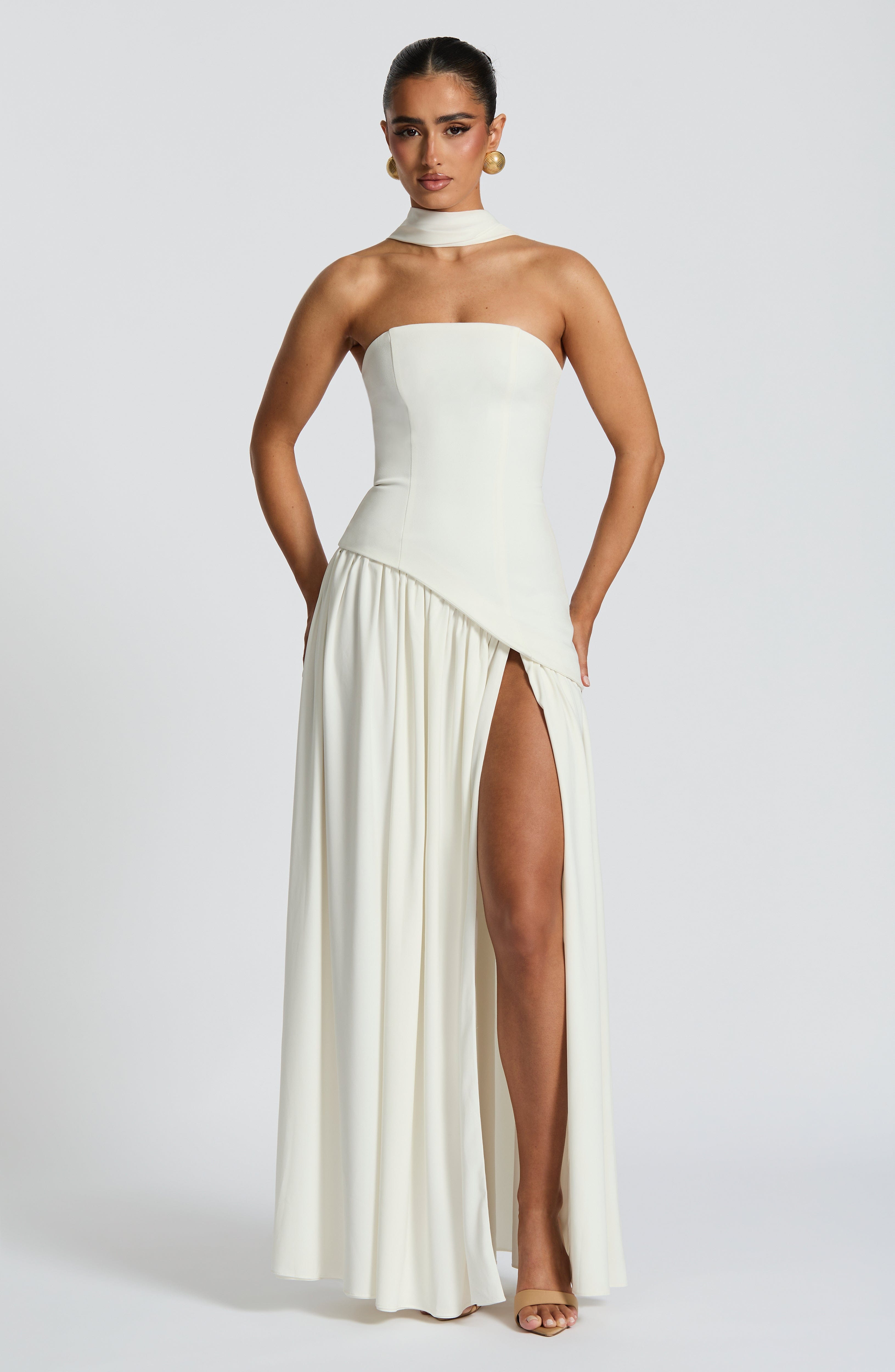 Maliyah Maxi Elbise - Fildişi