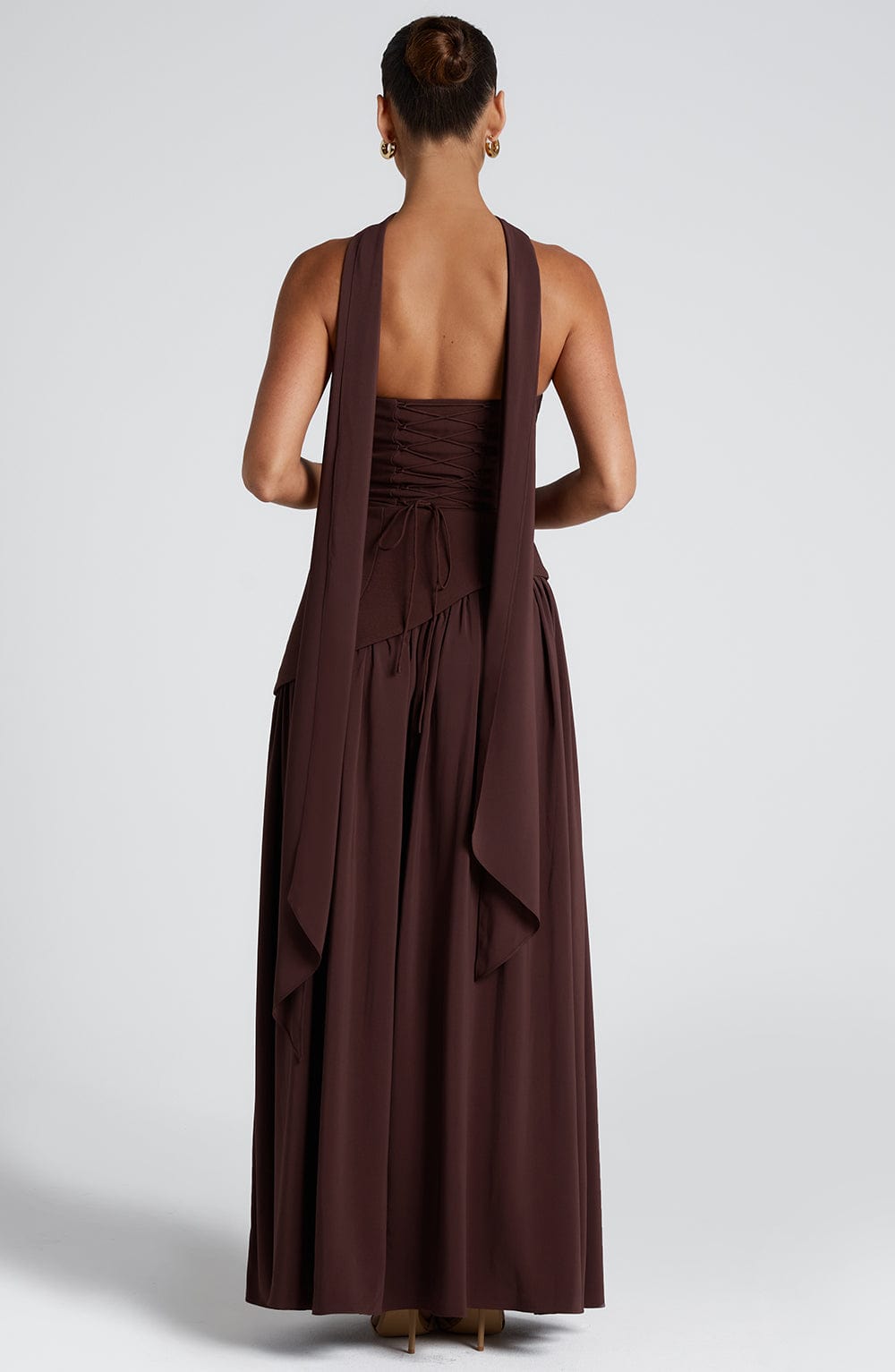 Maliyah Maxi Elbise - Kahverengi ®