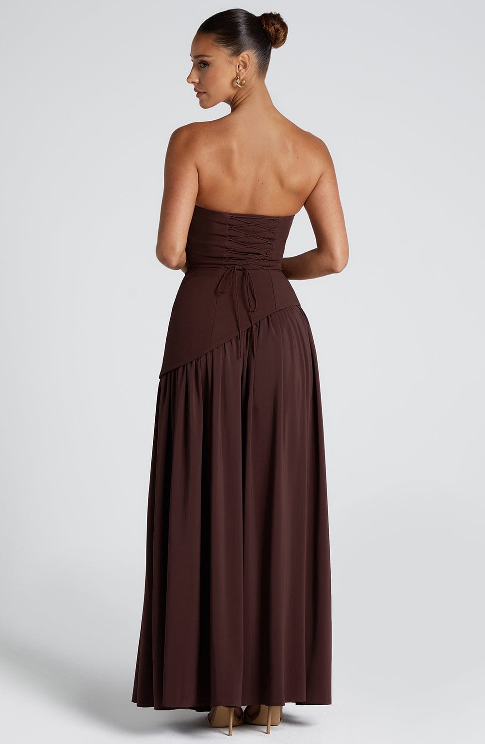 Maliyah Maxi Elbise - Kahverengi ®