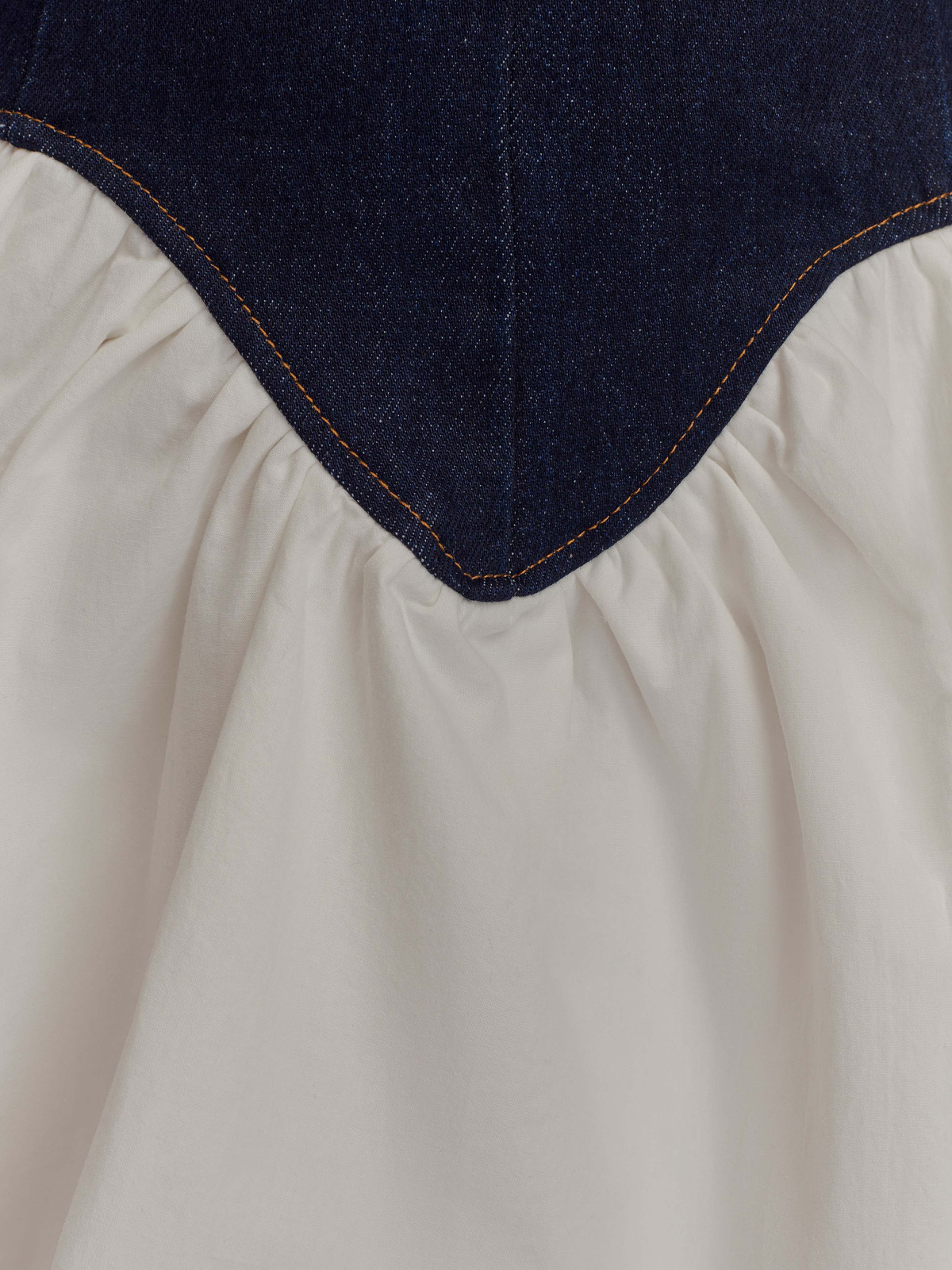 Merlyn Çivit Mavi Denim Pamuklu Kesim Mini Elbise